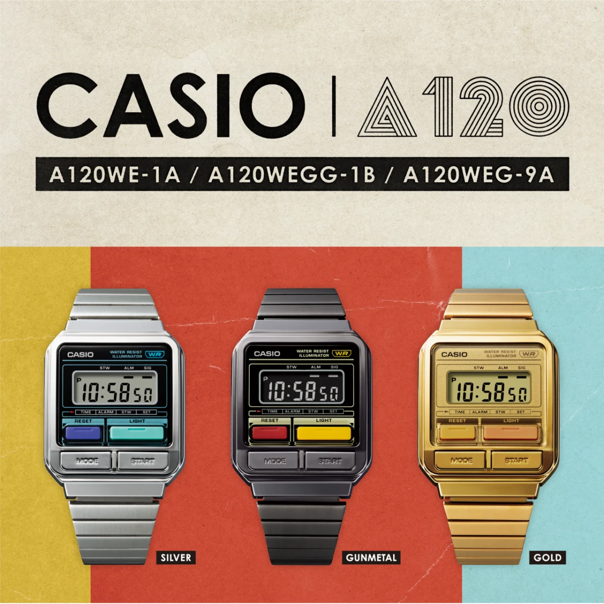 Casio Vintage A120WEG-9A