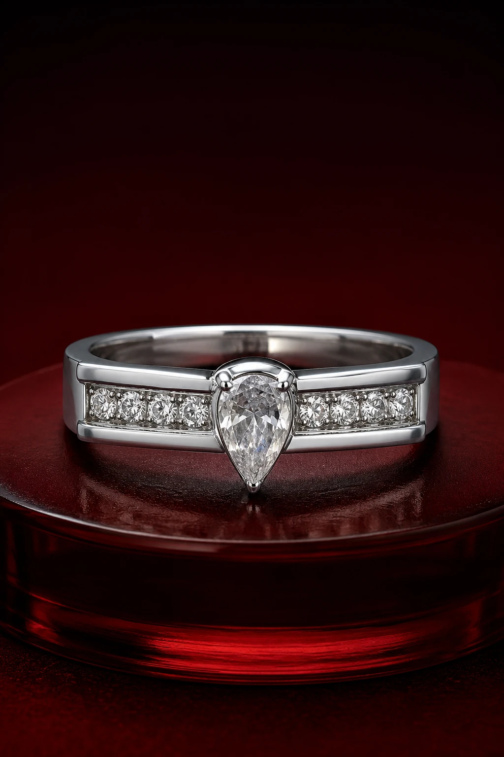 Anello in argento con zirconi