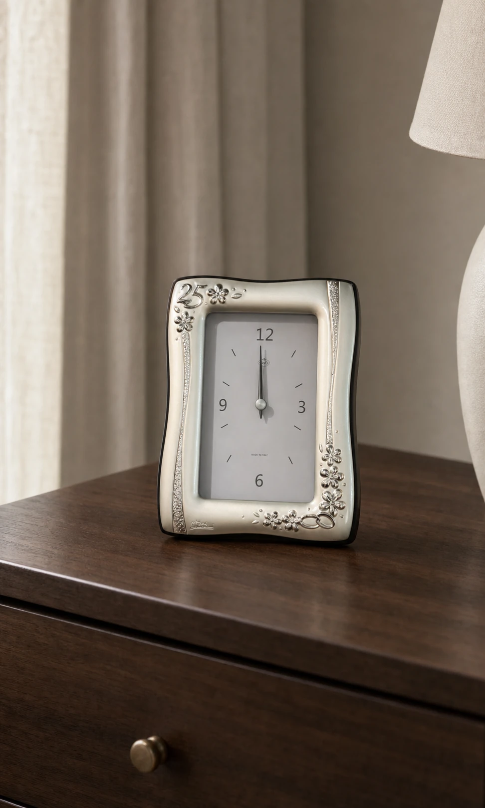 Orologio/sveglia in argento