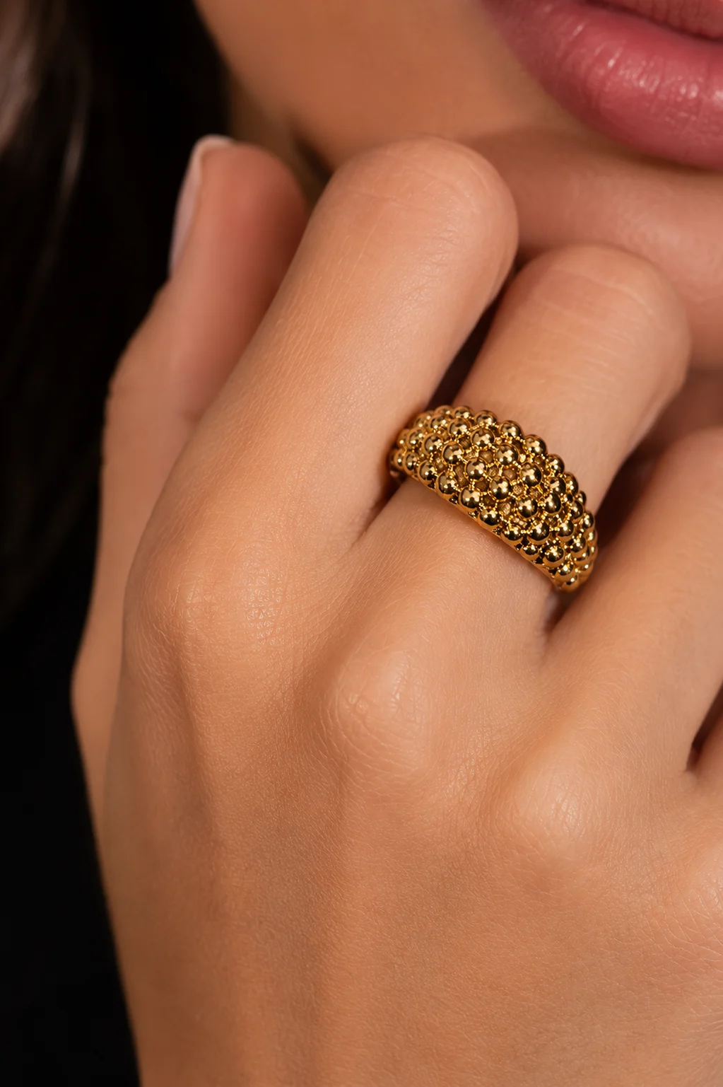 Anello sardo in oro giallo 18 kt