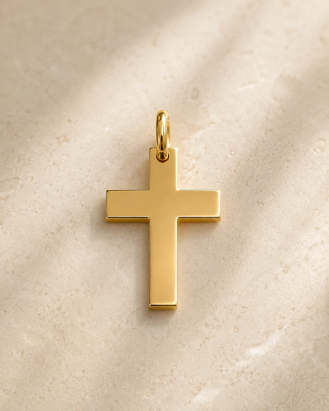 Croce in oro giallo 18 kt