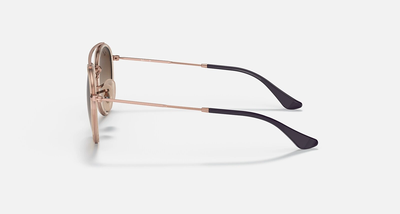 Ray-Ban Junior Round Double Bridge Kids Marrone Chiaro