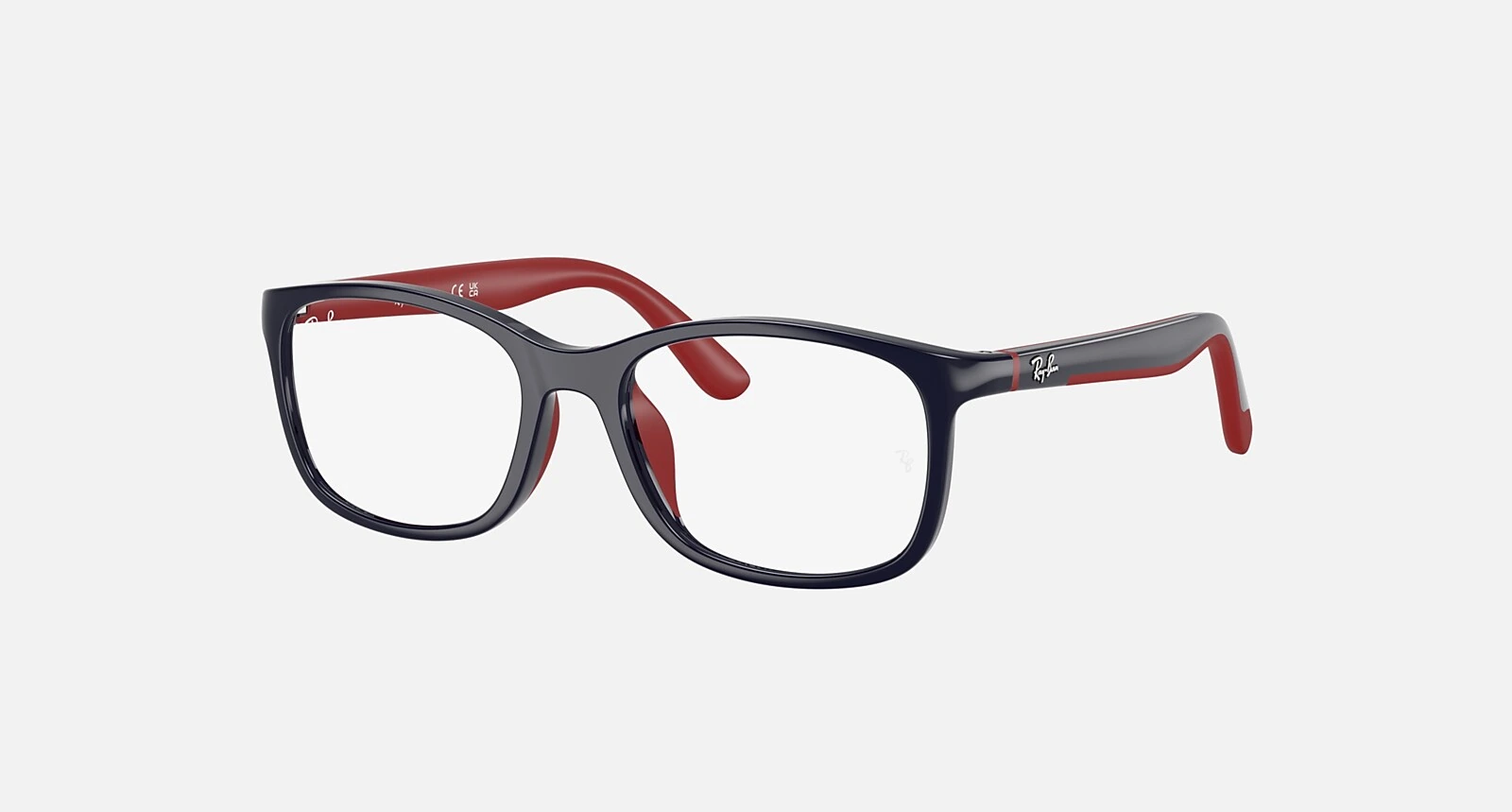 Ray-Ban Junior RB1644 Optics Kids Bio-Based Blu su Rosso