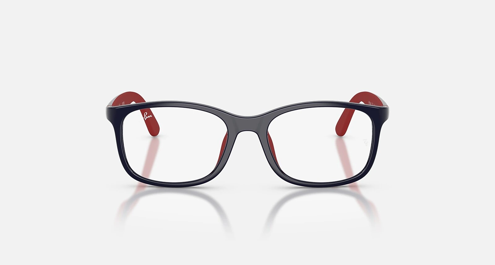 Ray-Ban Junior RB1644 Optics Kids Bio-Based Blu su Rosso