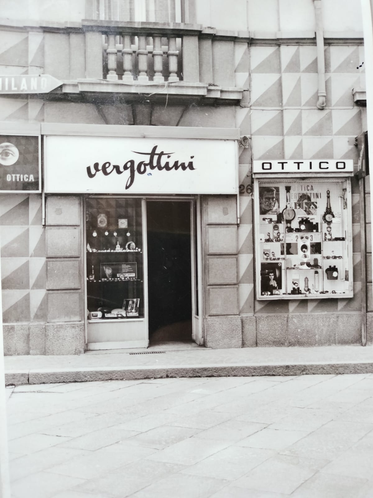 Foto d’archivio della storica boutique Vergottini a Sondrio
